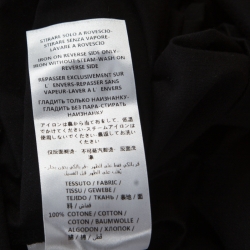 Pre Owned McQ by Alexander McQueen Black Glitch Bunny Printed Cotton T-Shirt L