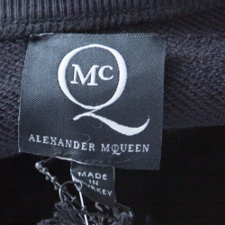 Pre Owned McQ by Alexander McQueen Black Crew Neck Glitter Sweatshirt M