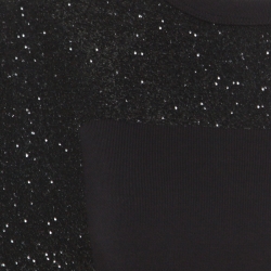 Pre Owned McQ by Alexander McQueen Black Crew Neck Glitter Sweatshirt M