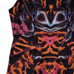 Pre Owned McQ by Alexander McQueen Multicolor Printed Skater Dress M