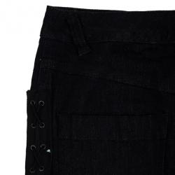 Pre Owned McQ by Alexander McQueen Criss Cross Denim Skirt M