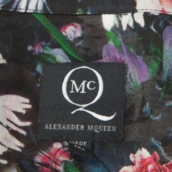 Pre Owned McQ by Alexander McQueen Multicolor Floral Print Silk Sheer Shirt L