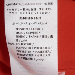 Pre Owned McQ by Alexander McQueen Orange Embellished Collar Cady Flared Dress M