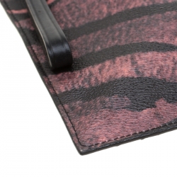 Pre Owned MCQ by Alexander McQueen Multicolor Printed Leather Envelop Clutch