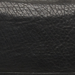Pre Owned McQ by Alexander McQueen Black Textured Leather Shoulder Bag