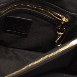 Pre Owned McQ by Alexander McQueen Black Textured Leather Shoulder Bag