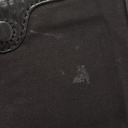 Pre Owned McQ by Alexander McQueen Black Textured Leather Shoulder Bag