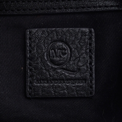 Pre Owned McQ by Alexander McQueen Black Textured Leather Satchel