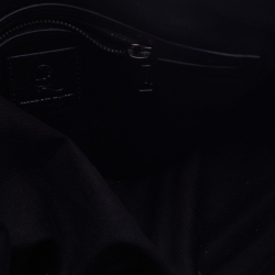 Pre Owned McQ by Alexander McQueen Black Textured Leather Satchel