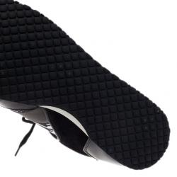 مملوكة مسبقًا McQ by Alexander McQueen Houndstooth Canvas and Leather Sneakers Size 41