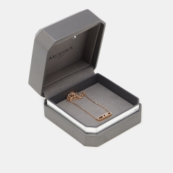 Messika Baby Move Pavé  Diamond 18k Rose Gold Necklace