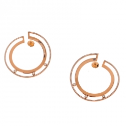 Messika Move Romane 18k Rose Gold Large Hoop Earrings