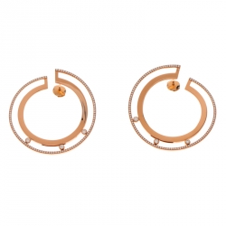 Messika Move Romane 18k Rose Gold Large Hoop Earrings