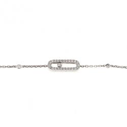 Messika Baby Move Diamond Pavé 18 K White Gold Bracelet