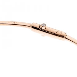Messika Move Diamond 18k Rose Gold Narrow Bangle Bracelet