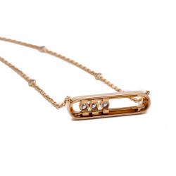 Messika 18K Rose Gold Move Diamond Necklace