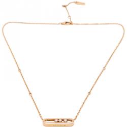 Messika 18K Rose Gold Move Diamond Necklace