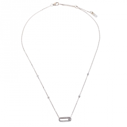 Messika Move Uno Diamond 18k White Gold Necklace