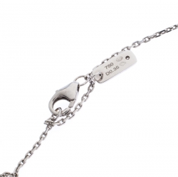 Pre Owned Messika Baby Move Pavé Diamond 18k White Gold Pendant Necklace