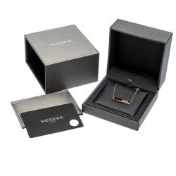 Messika Move Diamond 18K Yellow Gold Double Chain Necklace