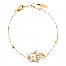 Messika Hamsa Diamond 18K Rose Gold Station Bracelet 