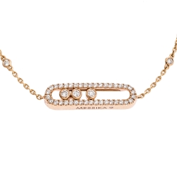 Messika Baby Move Diamond Pavé 18K Rose Gold Bracelet