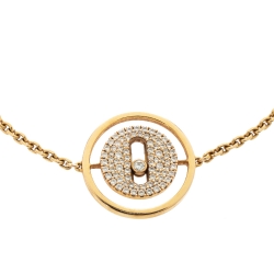 Messika Lucky Move Pavé Diamond 18K Rose Gold Bracelet