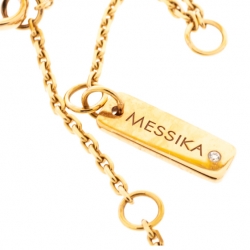 Pre Owned Messika Baby Move Diamond 18K Rose Gold Necklace