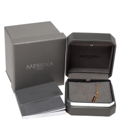 Pre Owned Messika Baby Move Diamond 18K Rose Gold Necklace