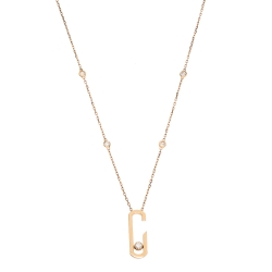 Messika Move Addiction Diamond 18k Rose Gold Necklace