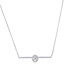 Pre Owned Messika Glam'Azone Diamond 18K White Gold Necklace
