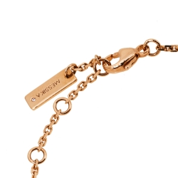 Pre Owned Messika Lucky Move Pave Diamond 18K Rose Gold Chain Link Bracelet