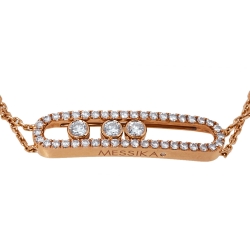 Pre Owned Messika Move Classic Diamond 18K Rose Gold Bracelet