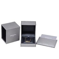 Pre Owned Messika Baby Move Diamond 18K Yellow Gold Pendant Necklace