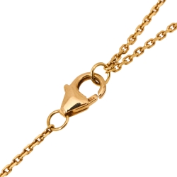 Pre Owned Messika Baby Move Diamond 18K Yellow Gold Pendant Necklace