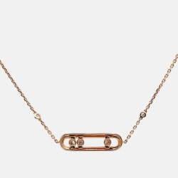Messika Baby Move Pavé Diamond 18k Rose Gold Bracelet