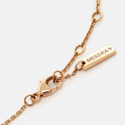 Messika Baby Move Pavé Diamond 18k Rose Gold Bracelet