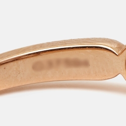 Messika Baby Move Pavé Diamond 18k Rose Gold Ring Size 52
