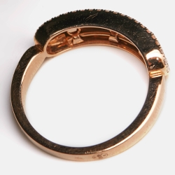 Messika Baby Move Pavé Diamond 18k Rose Gold Ring Size 52