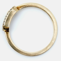 Messika Move Uno Diamond 18k Yellow Gold Ring Size 53