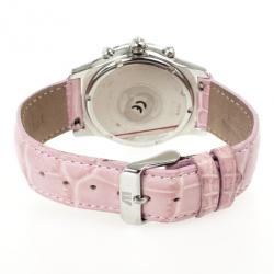 Meyers Samba Mother of Pearl SS Leather Chronograph Womens Wristwatch 39 MM