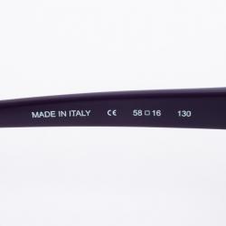 Pre Owned Michael Kors MKS290 Purple Gabriella Oversized Womens Sunglasses