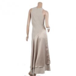 Pre Owned Michael Kors Resort 2010 Linen Silk Maxi Dress M