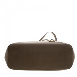 Pre Owned حقيبة مايكل كورس جيت سيت جلد كاكي