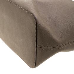 Pre Owned حقيبة مايكل كورس جيت سيت جلد كاكي