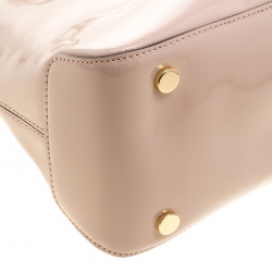 Pre Owned حقيبة مايكل كورس قبة مرسر كبيرة جلد لامعة وردية فاتحة