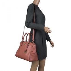 مملوكة مسبقًا حقيبة مايكل كورس سندرين كبيرة جلد وردية أنتيك