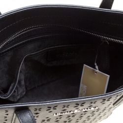 مملوكة مسبقًا حقيبة يد مايكل مايكل كورس هايلي متوسطة جلد قصة ليزر سوداء