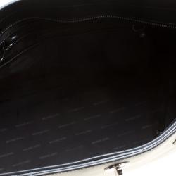 Pre Owned Michael Kors Black Leather Large Rivington Studded Tote