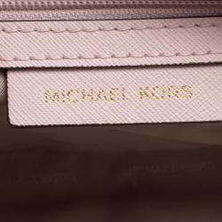 Michael Kors Blush Pink Leather Medium Selma Top Handle Satchel